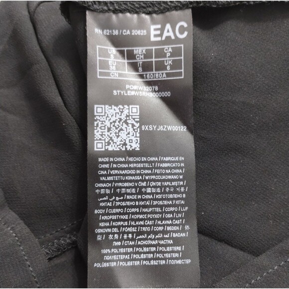 GUESS Top Women's S Black Chiffon Lace Cute Goth Victorian Dark Twee Neutral - Picture 8 of 12